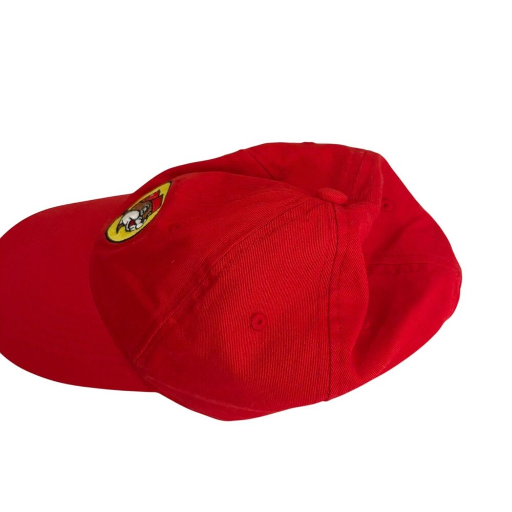 Buc-ee's Hat Adult Red Baseball Cap Hat Adjustable Emrboidered - Picture 2 of 8